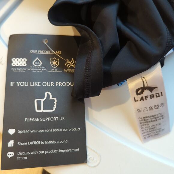 LAFROI Burst Maximum Performance Rash Guard Shirt Mens Small Black Blue - Picture 6 of 6